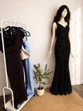 Robe de soirée à sequin- seconde main- porter une fois