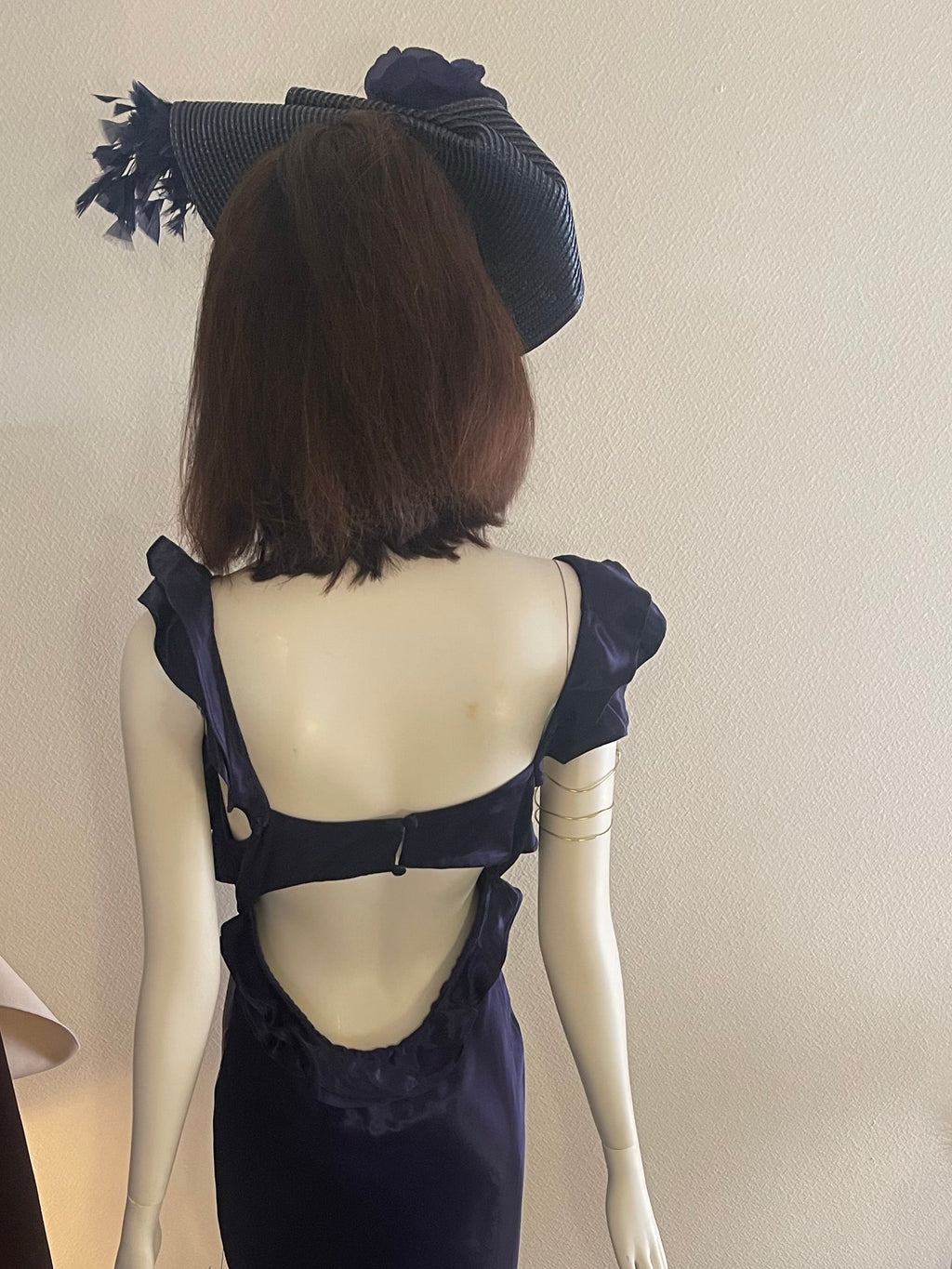 Robe saphir- topshop- taille 38- dos nu