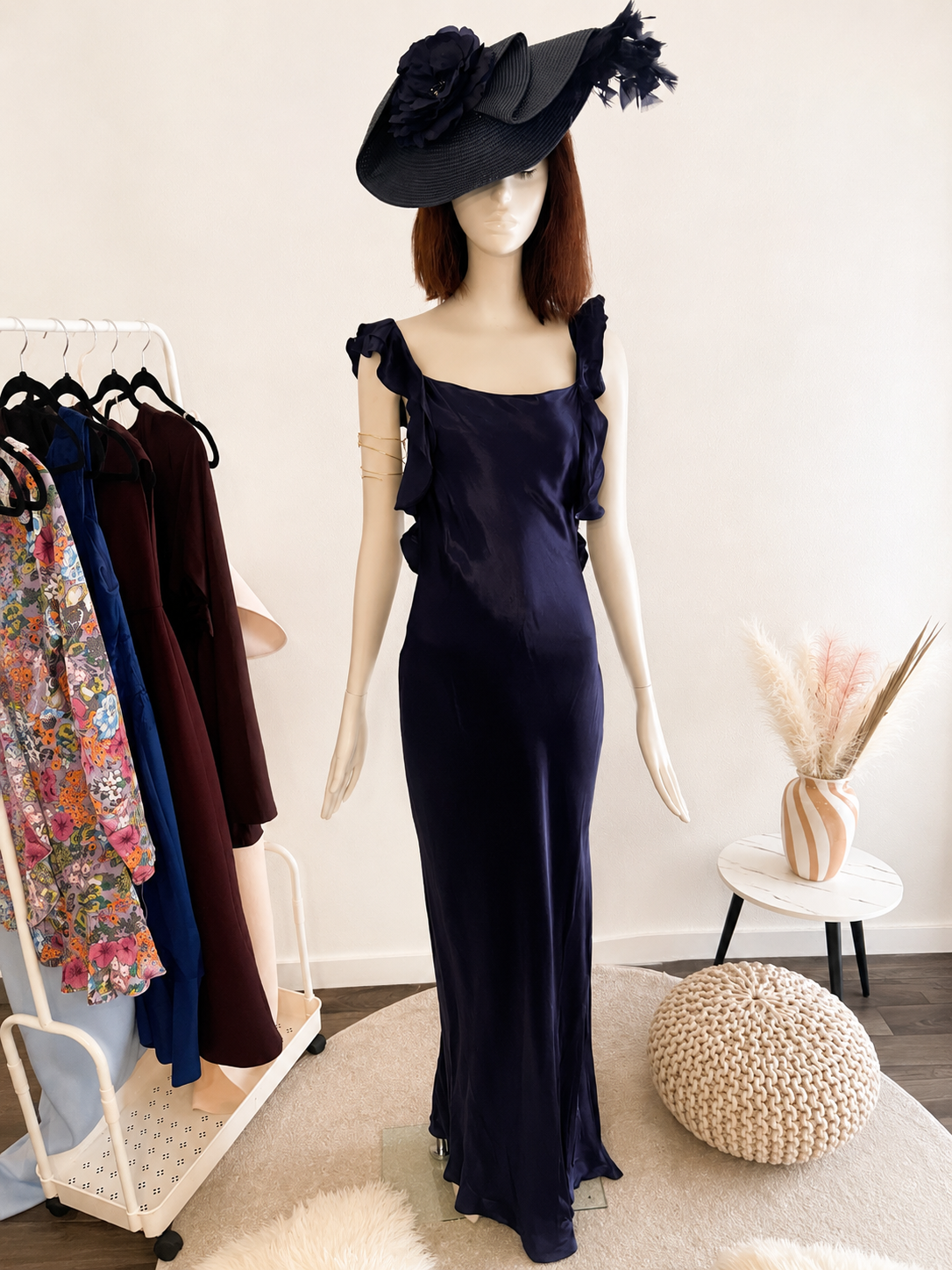 Robe saphir- topshop- taille 38- dos nu